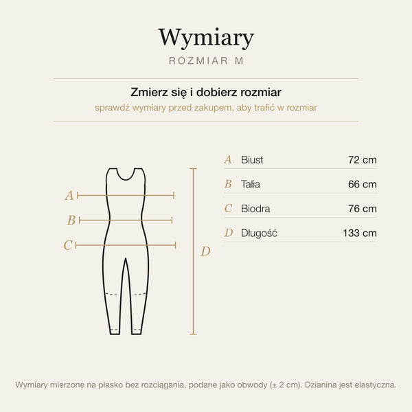 Wymiary produktu | Rozmiar: M |