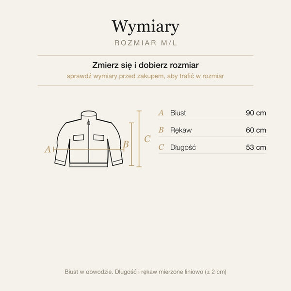Wymiary produktu | Rozmiar: M/L |