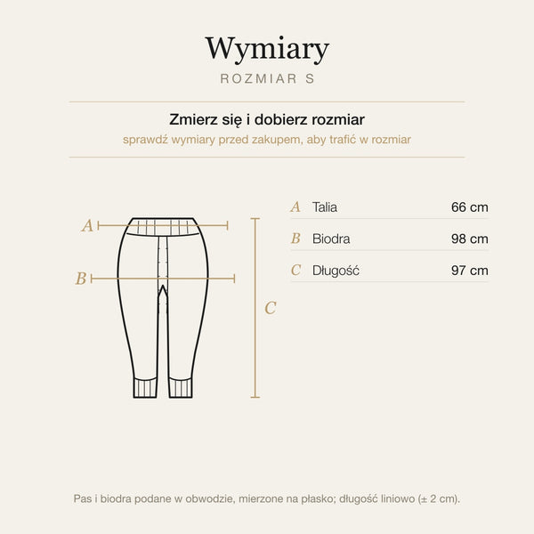 Wymiary produktu | Rozmiar: S |