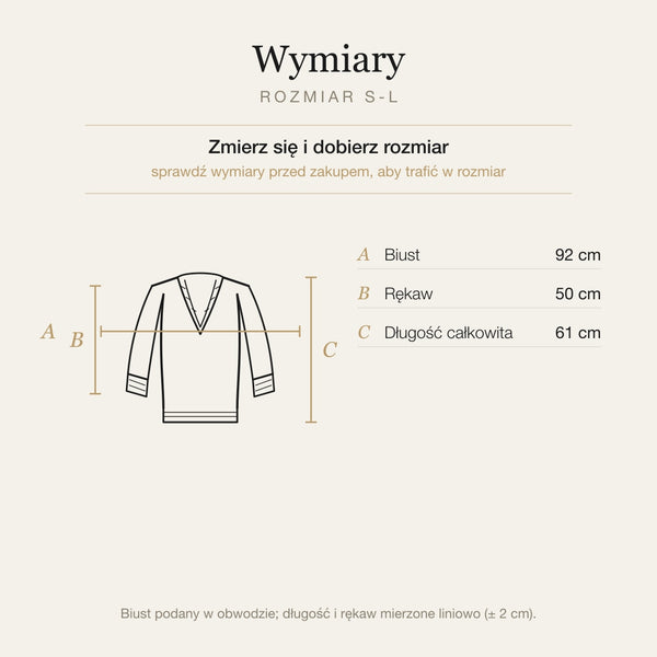 Wymiary produktu | Rozmiar: Uniwersalny (S-L) |