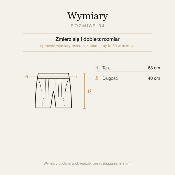 Wymiary produktu | Rozmiar: 34 |