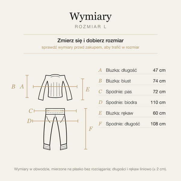 Wymiary produktu | Rozmiar: L |