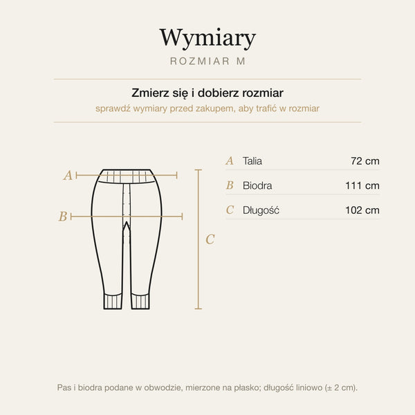 Wymiary produktu | Rozmiar: M |