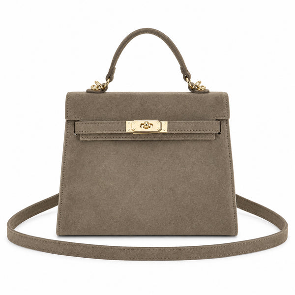 Mocha torebka skórzana kuferek z klapką i paskiem crossbody, packshot