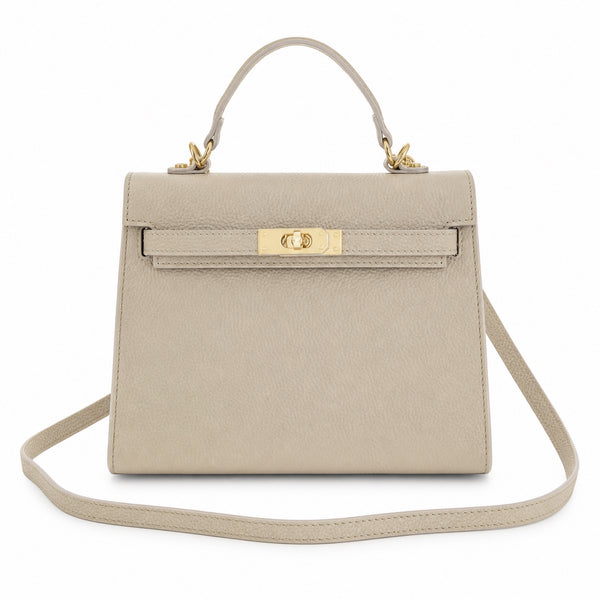Marmo torebka skórzana kuferek z klapką i paskiem crossbody, packshot