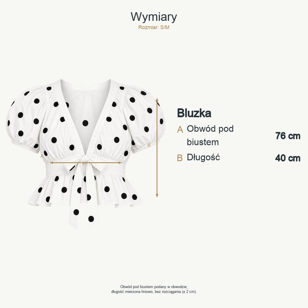 Wymiary produktu | Rozmiar: S/M
