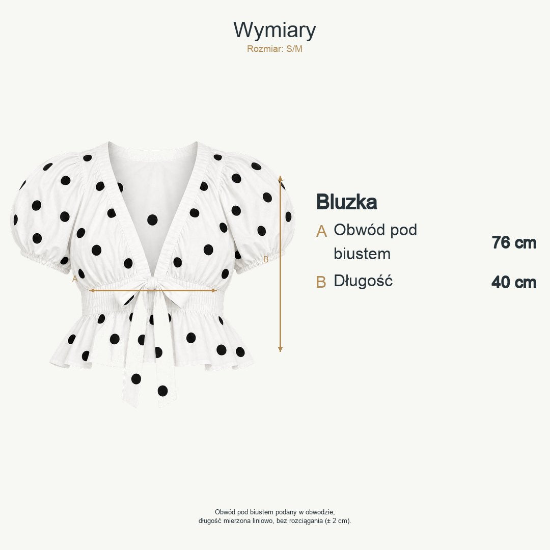 Wymiary produktu | Rozmiar: S/M