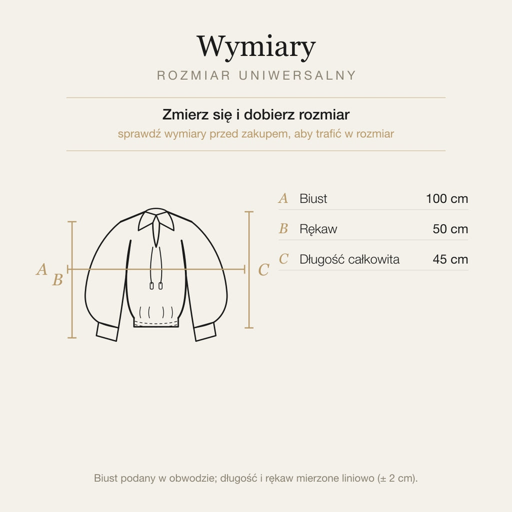 Wymiary produktu | Rozmiar: Uniwersalny |
