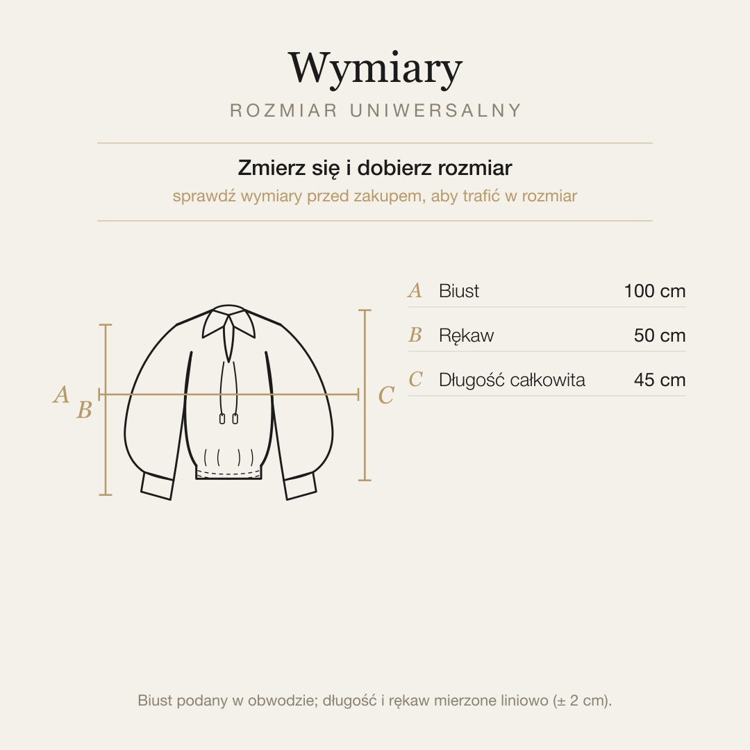 Wymiary produktu | Rozmiar: Uniwersalny |