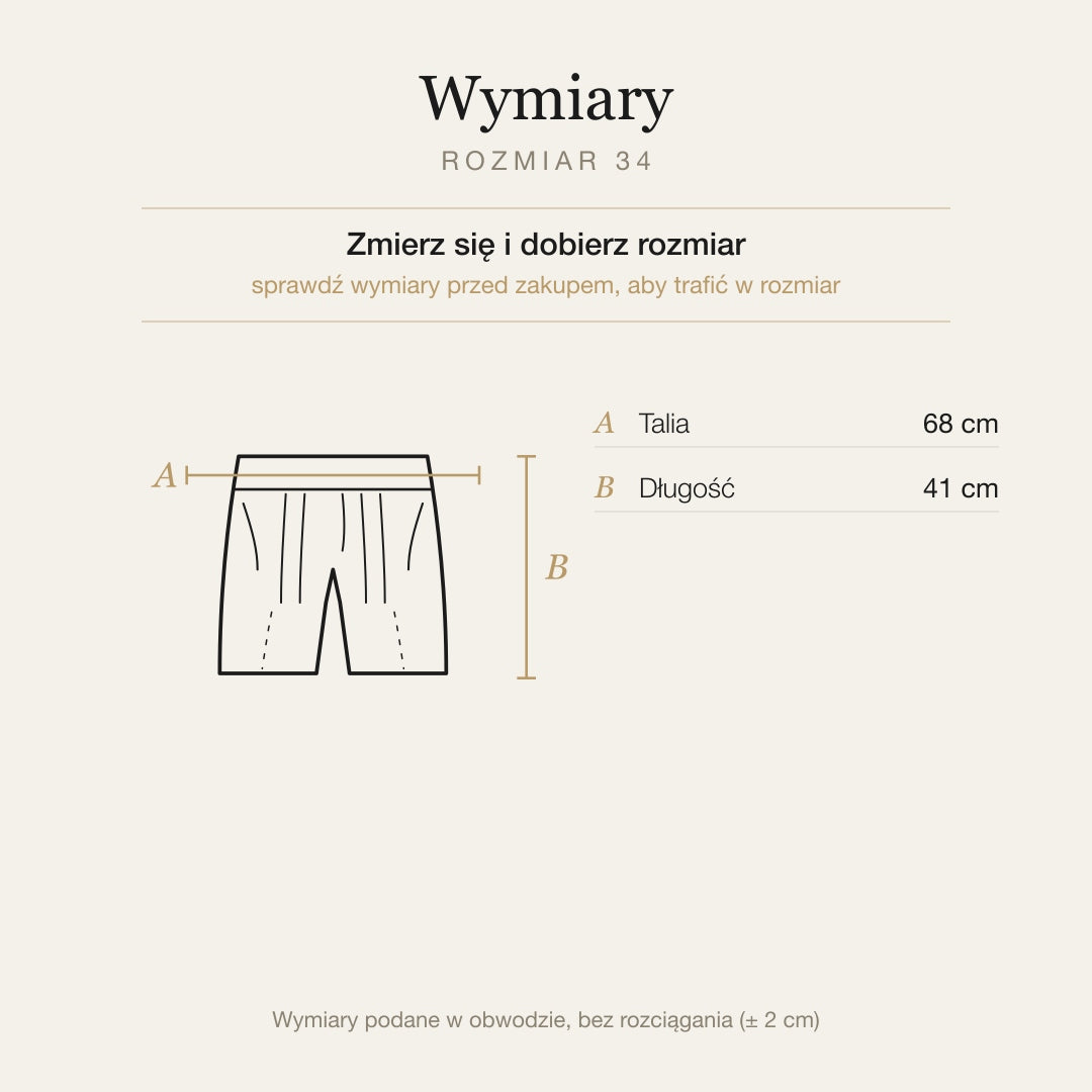 Wymiary produktu | Rozmiar: 34