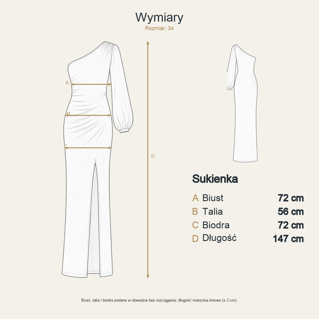 Wymiary produktu | Rozmiar: 34
