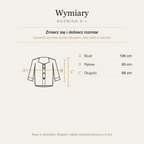 Tabela wymiarów koszuli, rozmiar S-L