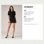 Czarny koszulka polo w romby, wymiary