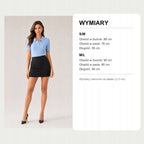 Błękitny koszulka polo w romby, wymiary