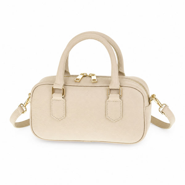Latte torebka skórzana mini bostonka z paskiem crossbody, packshot
