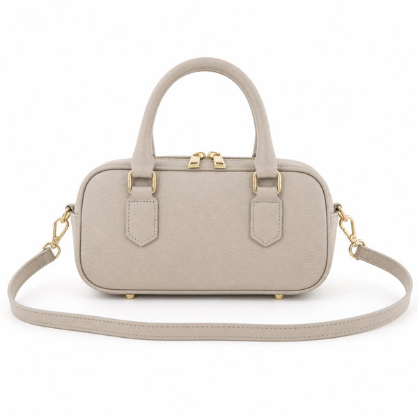 Marmo torebka skórzana mini bostonka z paskiem crossbody, packshot