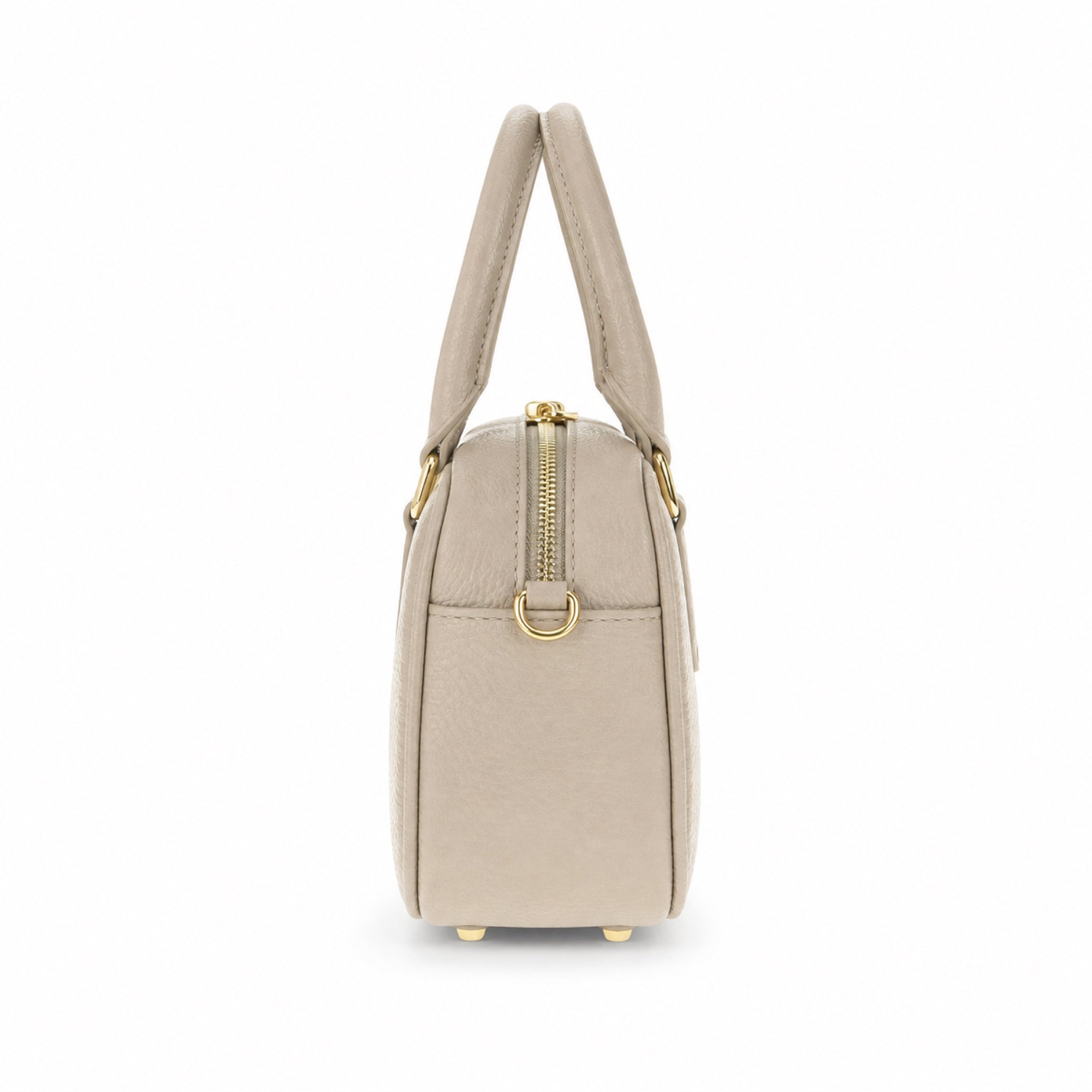 Marmo torebka skórzana mini bostonka z paskiem crossbody, bok