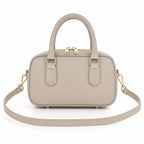 Marmo torebka skórzana mini bostonka z paskiem crossbody, tyl