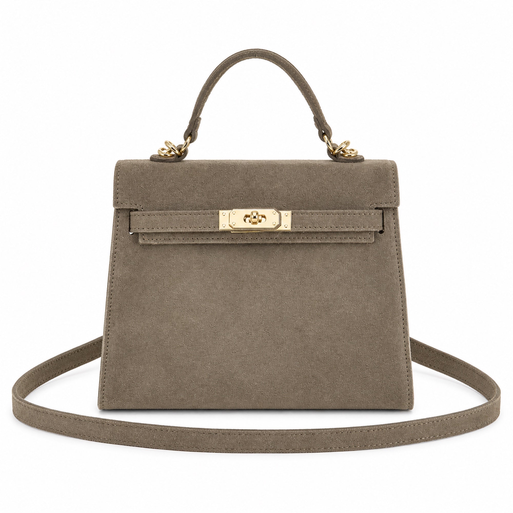 Mocha torebka skórzana kuferek z klapką i paskiem crossbody, packshot
