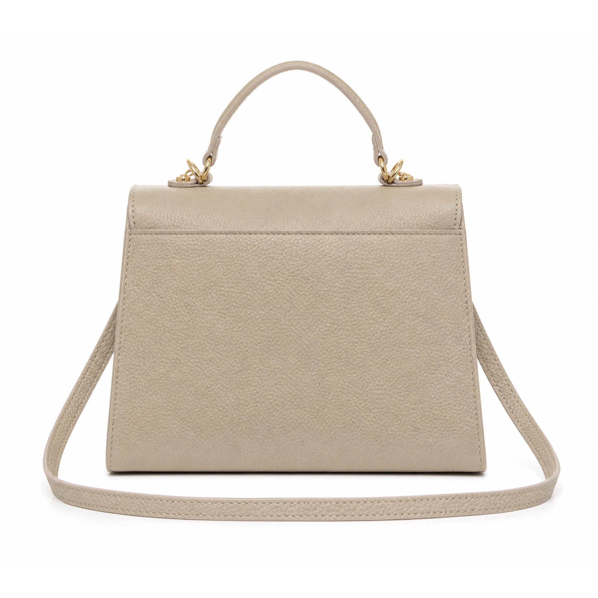 Marmo torebka skórzana kuferek z klapką i paskiem crossbody, tyl