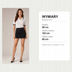Biały ażurowa bluzka polo, wymiary