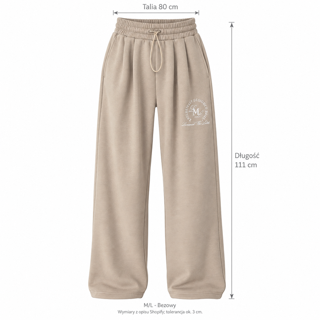 Beżowy — Wymiary produktu | Rozmiar: M/L