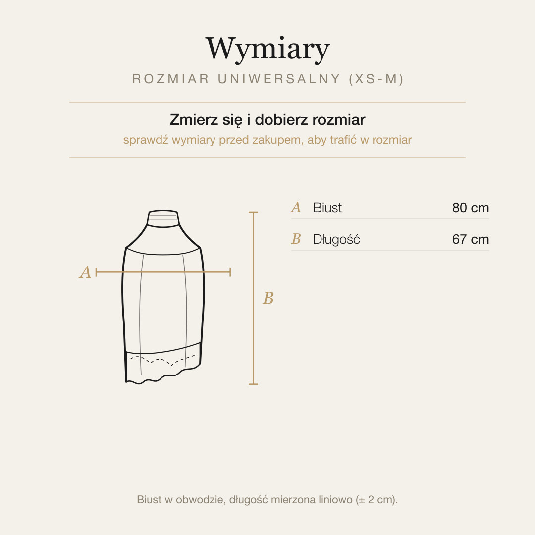 Śliwkowy dzianinowy top halter z koronką, wymiary rozmiaru uniwersalnego XS-M