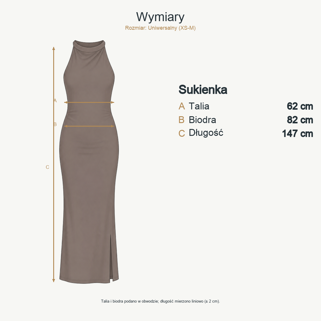 Mokka — wymiary produktu | Rozmiar: Uniwersalny (XS-M)