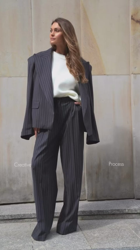 Oversize-Blazer Boston mit betonten Schultern