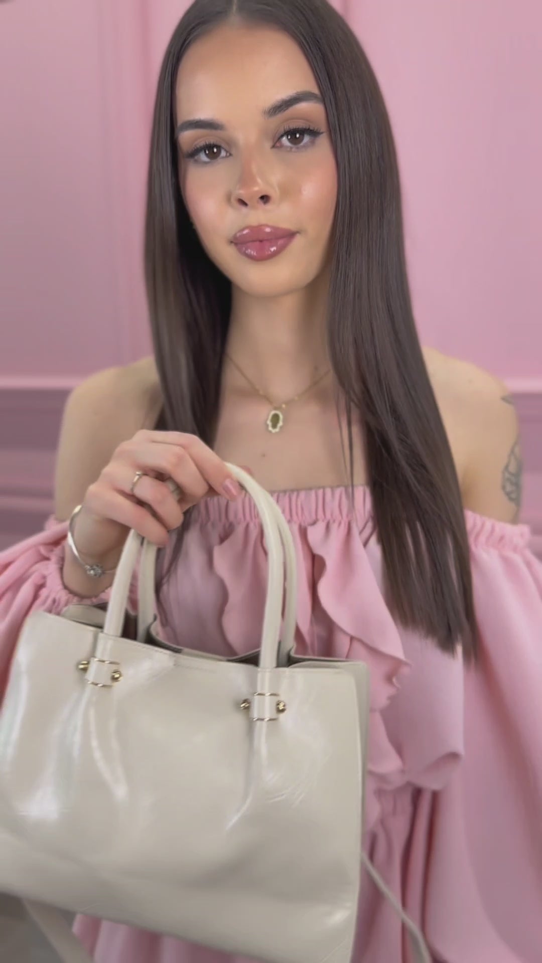 Torebka shopperka z paskiem crossbody