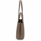 Cappuccino torebka shopper z organizerem, bok