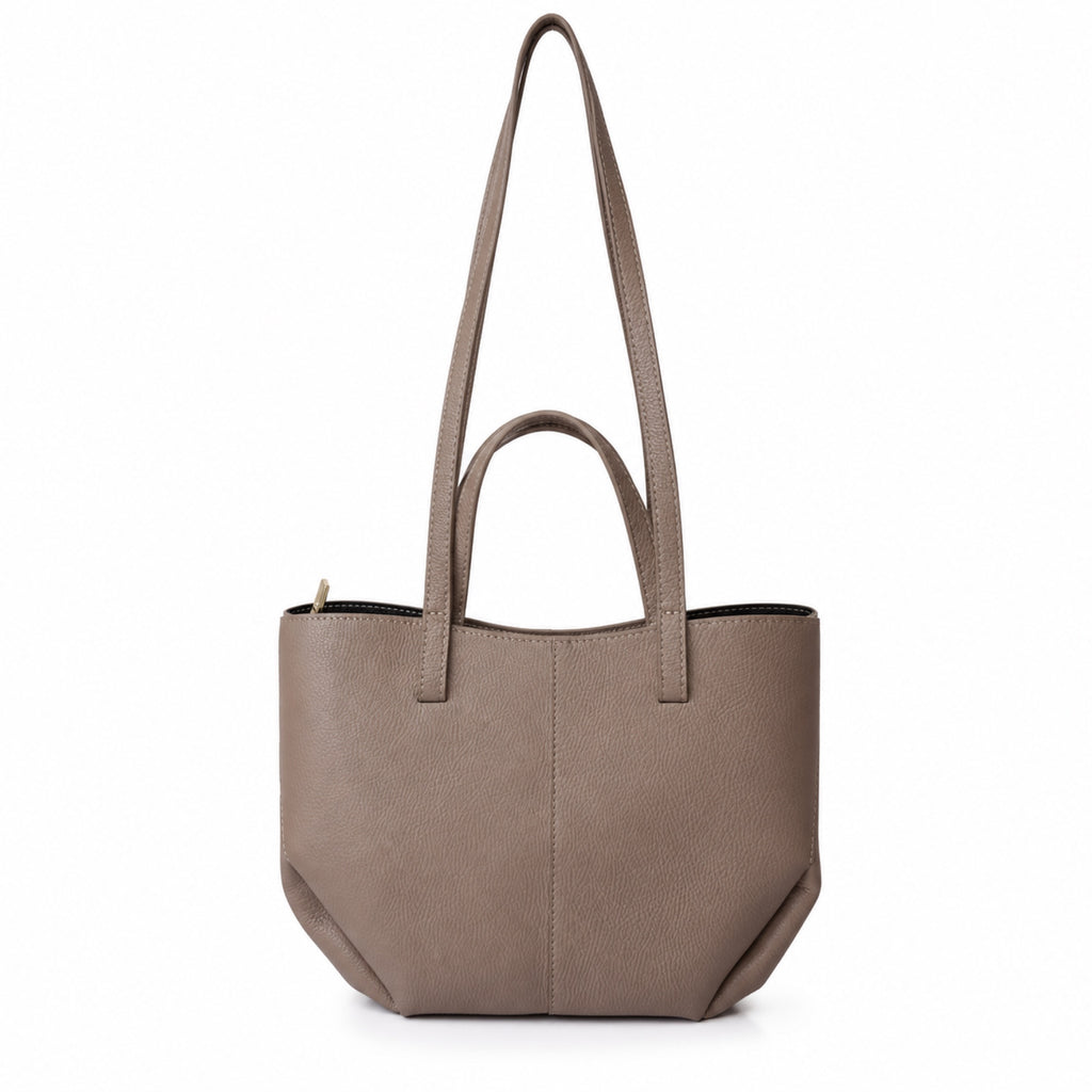 Cappuccino torebka shopper z organizerem, tył