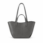 Popielaty szary torebka shopper z organizerem, packshot