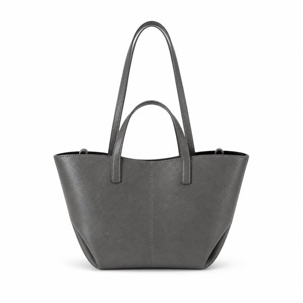 Popielaty szary torebka shopper z organizerem, packshot