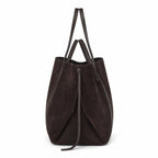 Czekoladowy torebka shopper XL, bok