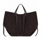 Czekoladowy torebka shopper XL, tył