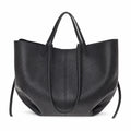 Czarny torebka shopper XL, packshot