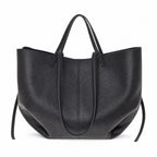 Czarny torebka shopper XL, packshot