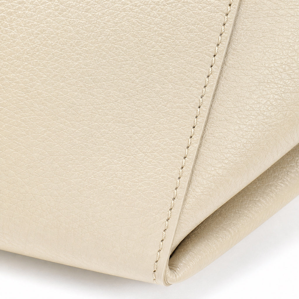 Latte torebka shopper XL, faktura i przeszycia