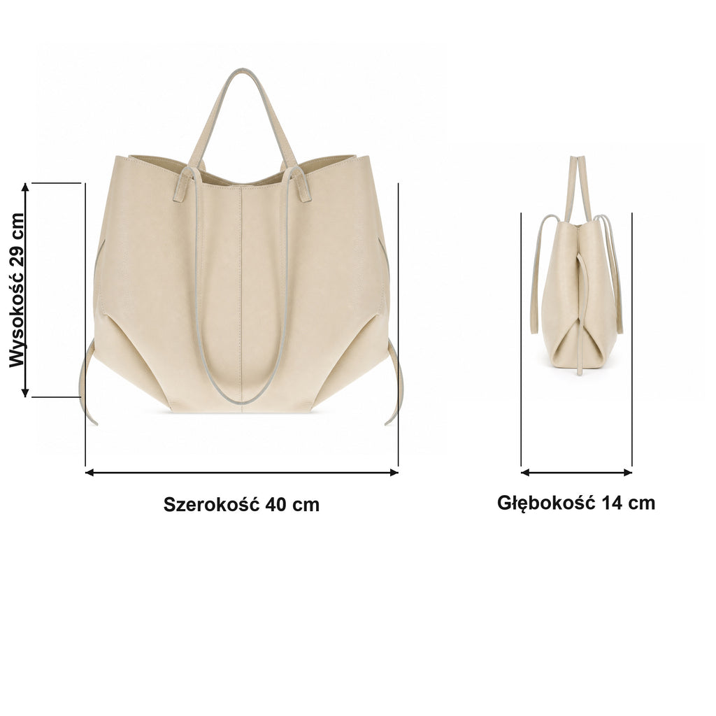 Latte torebka shopper XL, wymiary