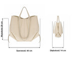 Latte torebka shopper XL, wymiary