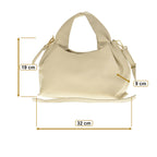 Latte torebka hobo z szerokimi uchwytami, wymiary