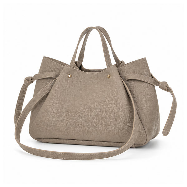 Taupe torebka shopper z organizerem, packshot