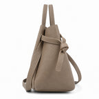 Taupe torebka shopper z organizerem, bok