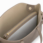 Taupe torebka shopper z organizerem, organizer